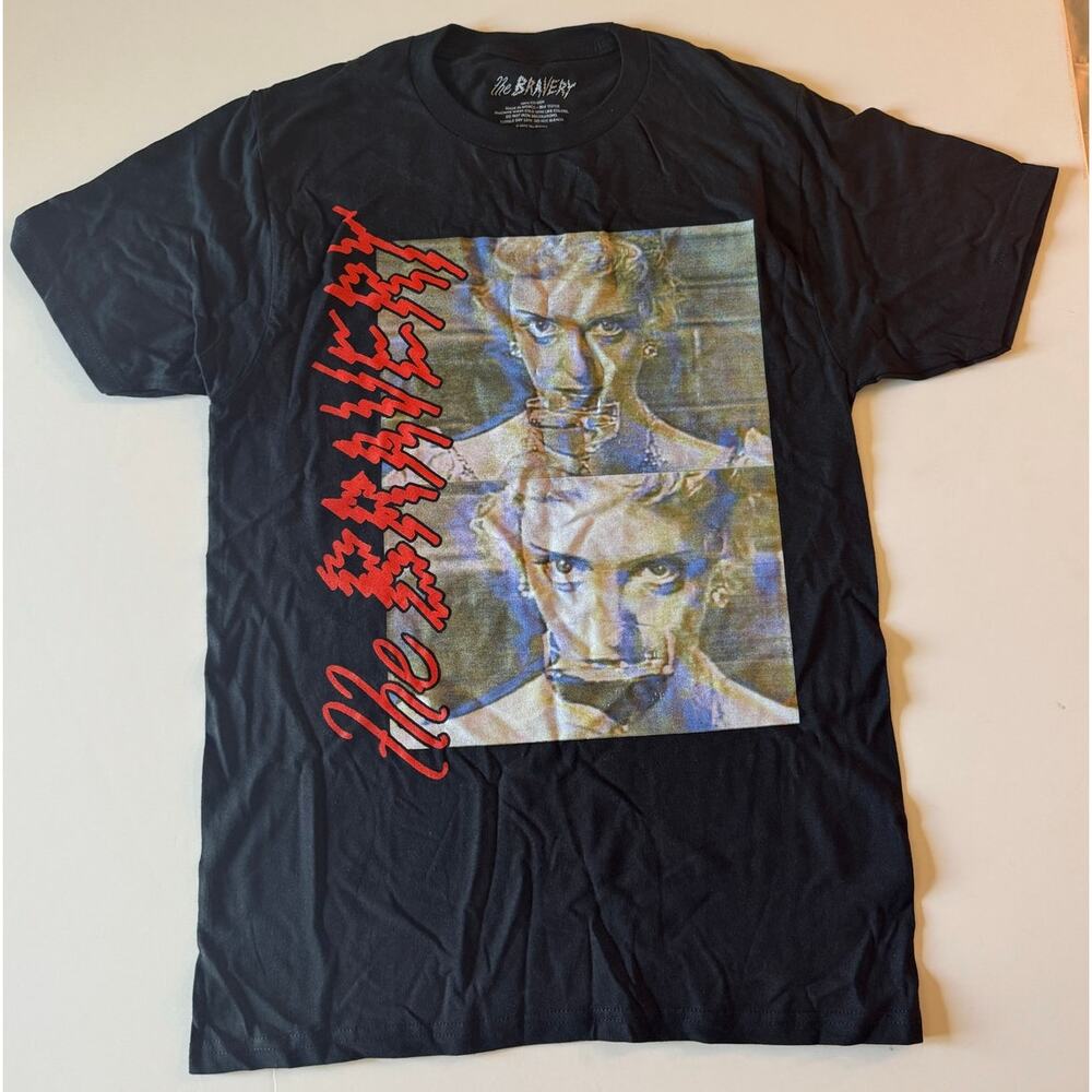 NWOT Hot Topic The Bravery Glitch Photo Black Tee